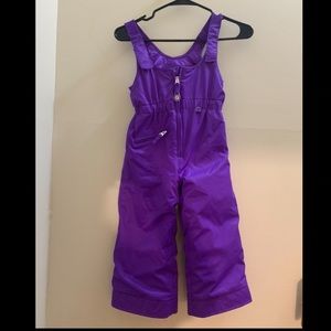 Kids snow/ski pants, purple, size 4